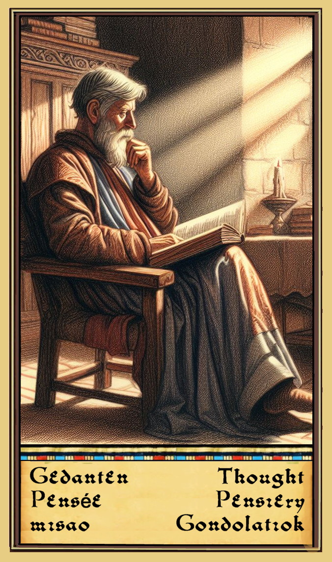 ENTER THE CARD OF THOUGHT, FINDING YOUR TRUE FREQUENCY.