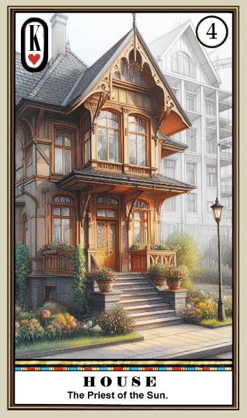 HOUSE, READING TH CARD OF HOUSE WITH LENORMAND STYLE ARC TAROT